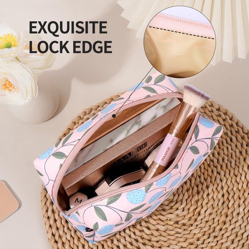 MAANGE Small Makeup Bag 2 PCS Cosmetic Bags for Women Oxford Fabric Make up Bag for Purse Portable Travel Zipper Makeup Pouch