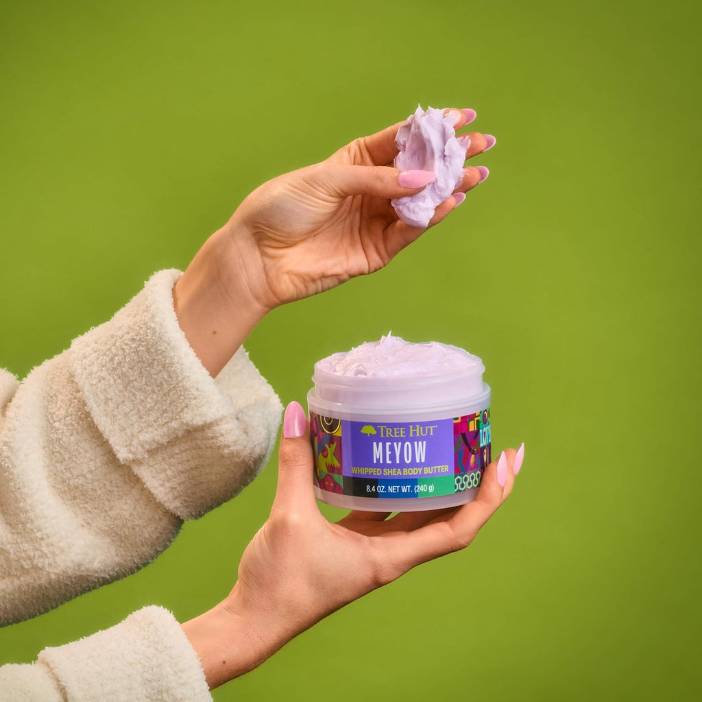 Tree Hut Meyow Whipped Shea Body Butter - Hydrating & Nourishing Lotion for Soft Skin | 8.4 Fl Oz