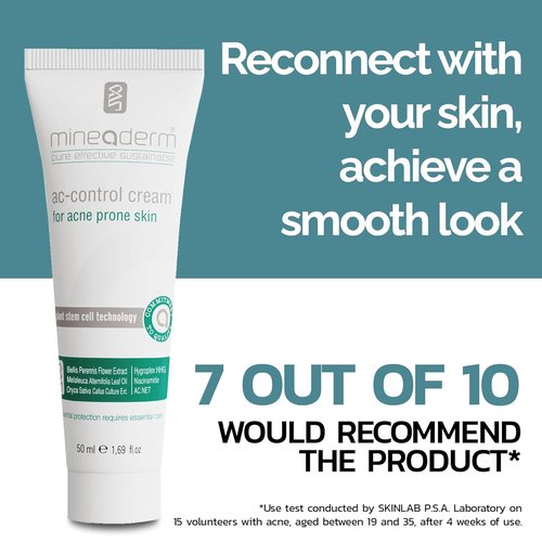Mineaderm AC Control Moisturizer - Lightweight Acne Face Moisturizer with Tea Tree Oil & Niacinamide | 1.69 fl oz