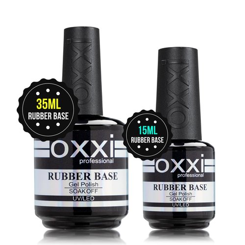OXXI Professional 35ML Professional Rubber Base Gel Tpo Hema Free,Extra Thick Long-Lasting Nail Extension Builder Gel for Manicure,3X Volume Salon-Grade Chip Resistant Base Coat Gel Polish