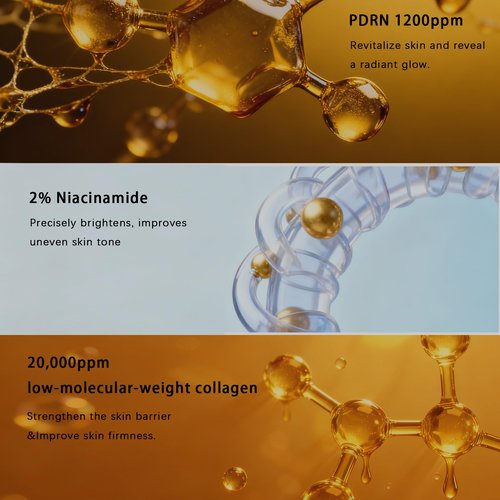 Advanced PDRN Rejuvenating Cream, 99% Pure Salmon DNA Collagen Gel Repair Cream, 0.7 oz, with Hyaluronic Acid and Niacinamide, Nighttime Skin Repair,Inspired Skincare