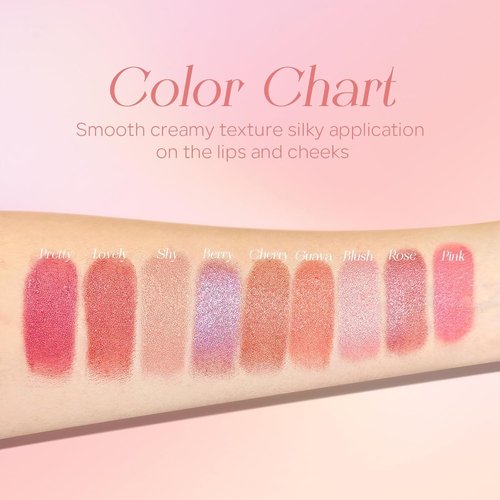 Skiennix Mineral Color Balm - SPF 35 Multi-Color Stick for Lips, Cheeks & Eyes | Blendable Pink Creamy Formula