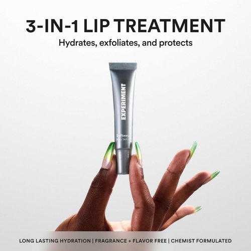 Experiment Softwear Lip Treatment Balm - 24HR Hydration with Squalane & Glycerin - Vegan Formula for Extra Dry Lips | 0.34 FL OZ