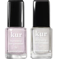 LONDONTOWN Illuminating Nail Concealer Bundle - Sheer Pink & Milky White Polish | Long-Lasting Brightening Care for Discolored Nails, 0.40 fl oz