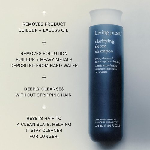 Living Proof Clarifying Detox Shampoo - Deep Cleanse & Purify | 8 oz Bottle