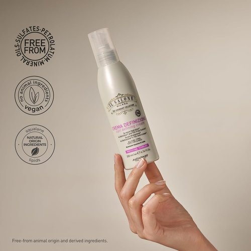 Il Salone Milano Curl Defining Cream - Anti-Frizz & Humidity Protection - Adds Shine & Definition - 6.76 fl oz / 200ml