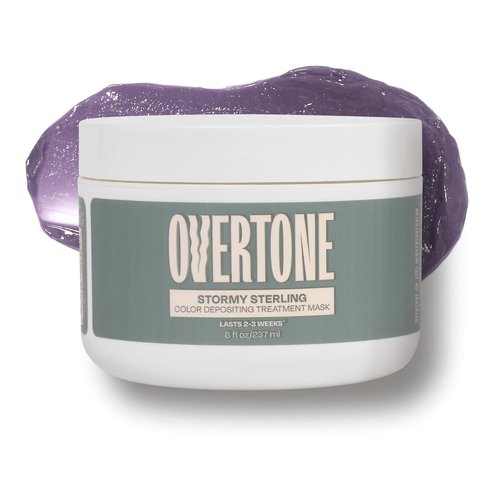 Overtone | Semi-Permanent Hair Color Conditioner - Stormy Sterling, 8 oz, Nourishing & Damage-Free Formula