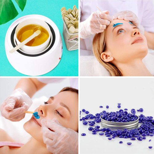 Mibly 600 Pcs Wooden Wax Sticks - Eyebrow, Lip, Nose Small Waxing Applicator Sticks for Hair Removal and Smooth Skin - Spa and Home Usage