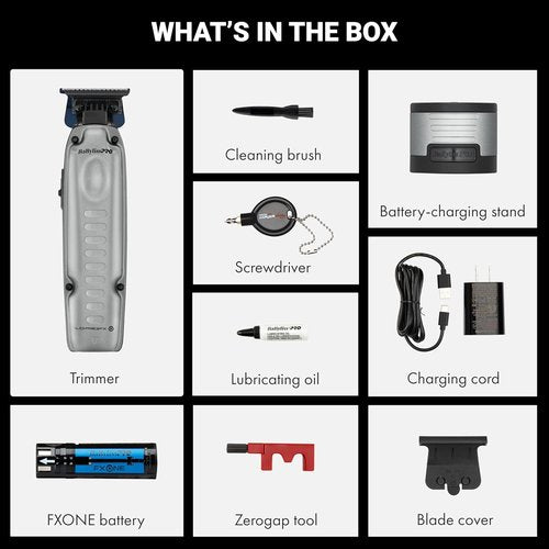 BaBylissPRO FXONE LO-PROFX Cordless Trimmers for Men - Interchangeable Battery Design