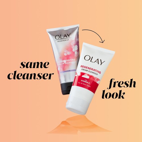 Olay Regenerist Face Wash - Regenerating Cream Cleanser for Radiant Skin | 5 Fl Oz
