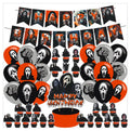 Scream Movie Party Decorations Set - Banner, Cake Topper, Cupcake Toppers & Balloons