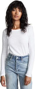 Velvet by Graham & Spencer Women's Lizzie Long Sleeve Tee - Soft, Stylish Comfort in Classic Black