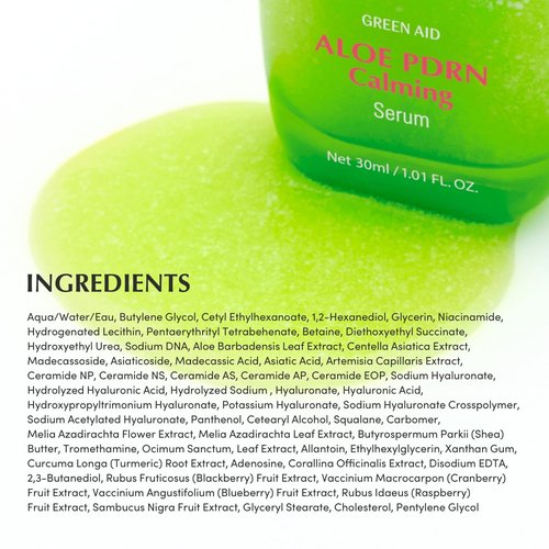 EQQUALBERRY Aloe PDRN Calming Smoothie Serum – Soothing Korean Skin Care for Sensitive Skin, Cica & Aloe for Repair, Hydrating & Radiant Glow, Non-Comedogenic (1.01oz / 30ml)