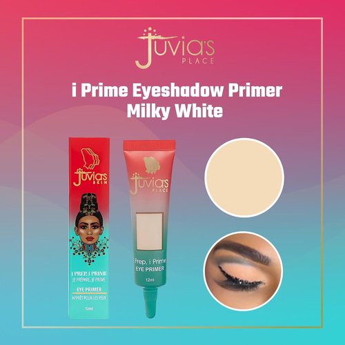 Juvia's Place i Prep, i Prime Eyeshadow - Milky White Cream Base for No-Crease Eye Makeup