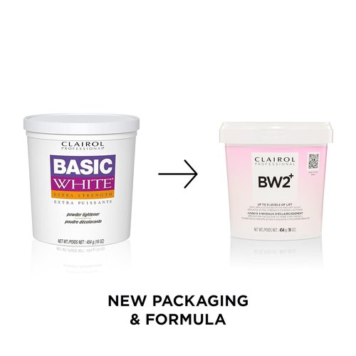 Clairol Professional BW2+ Extra Strength Powder Lightener - Up to 9 Levels of Lift for Hair Highlights