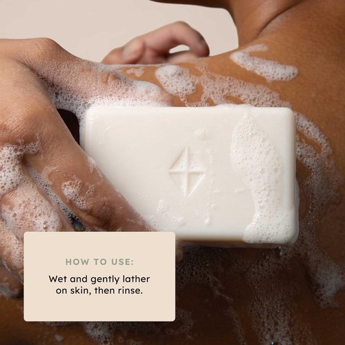 KYTE BABY Solid Body Wash Bar - Hypoallergenic, Fragrance-Free Oat & Shea Butter Soap for All Ages