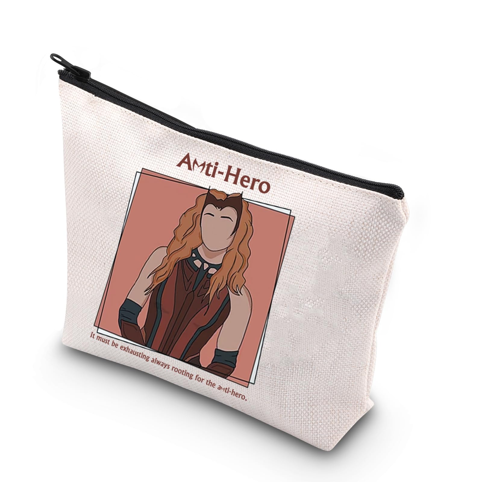 WCGXKO Wanda Witch Makeup Bag Witch Movie Fans Gifts Zipper Pouch Makeup Bag (Ant)