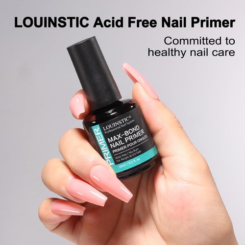 Professional Acid-Free Nail Primer, Fast-Drying Nail Bond for UV Gel Nails, Acrylic, Gel Polish. No Lift, Long-Lasting Adhesion, Salon & DIY Manicure Set, 15ml