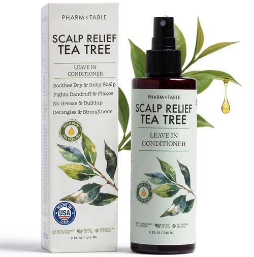 Skiennix Leave-In Conditioner Spray - Tea Tree Scalp Treatment for Dandruff Relief | Hydrating Formula for Dry, Itchy Scalp