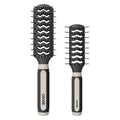 Conair Grip & Lift Vent Hairbrush Set - Full & Mid-Size Nylon Bristle Brushes for Blowout Styling