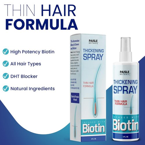 Skiennix Biotin Hair Thickening Serum - Boost Hair Growth & Volume | DHT Blocker for Fine Hair