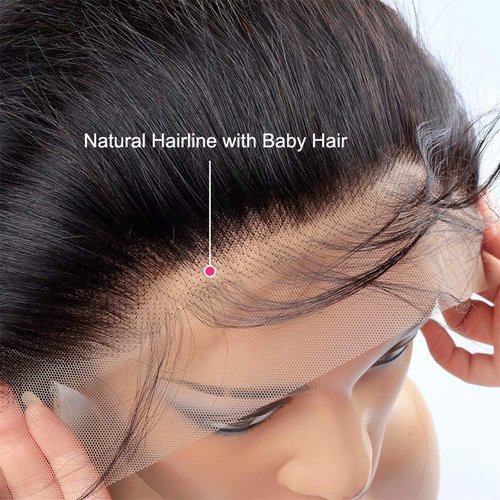 13x4 Full Lace Frontal Closure Ear To Ear 130% Density Free Part Straight Brazilian Virgin Human Hair Lace Frontal With Baby Hair For Black Women Natural Color 12 inch(13X4 lace frontal, 12)