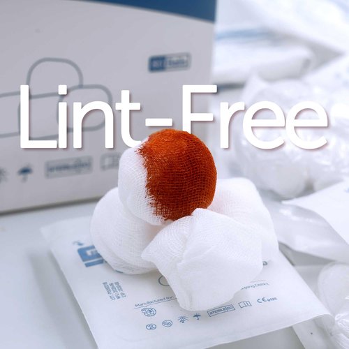RCARE Sterile Gauze Balls, 100% Cotton, Individually Wrapped, 1 Inch Diameter, for Medical Use, Wound Care & Home Care, Pack of 80