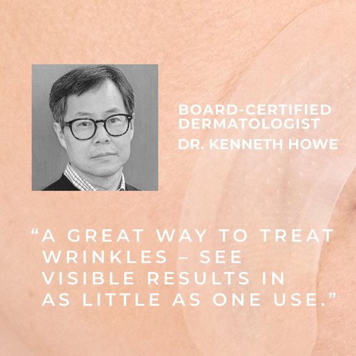 RoC Retinol Correxion Deep Wrinkle Non-Invasive Targeted Patches with Hyaluronic Acid + Firming Peptides for Forehead, 11 Lines, Crow’s Feet and Laugh Lines, (6 Patches) with Retinol Eye Packette