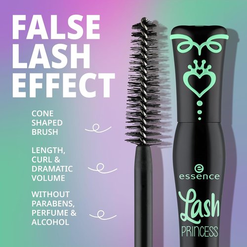 Essence Lash Princess Mascara Holiday Gift Set - 4 Vegan & Cruelty-Free Mascaras | False Lash Effect, Waterproof, Curl & Volume | Perfect Stocking Stuffer for Beauty Lovers