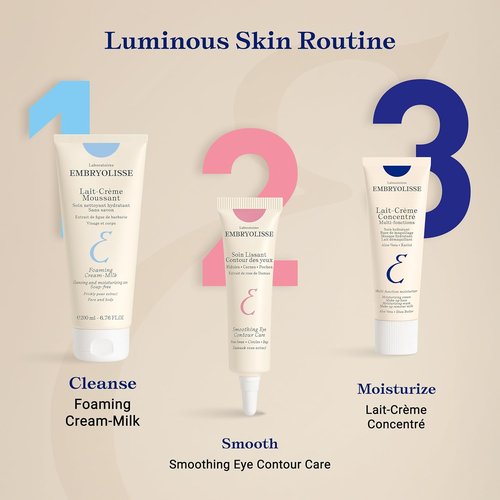 Embryolisse Smoothing Eye Contour Care - Revitalizing Gel Cream for Fine Lines & Puffiness | 0.50 Fl Oz