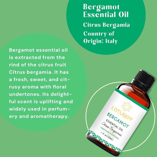Skiennix Citrus Bergamot Essential Oil - Pure Organic for Diffuser & Skin Care | 1 Oz