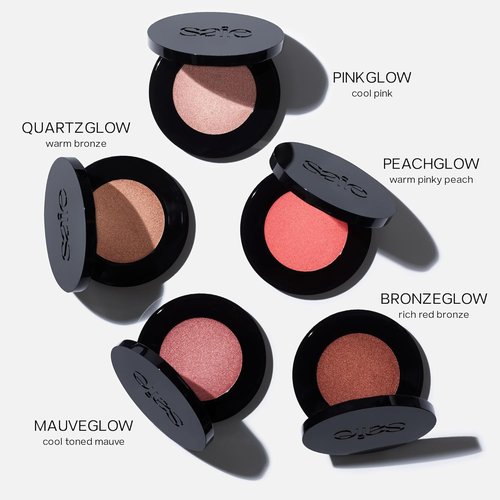 Saie Glow Sculpt Multi-Use Highlighter | Cream Blush with Hyaluronic Acid & Micropearl - Quartzglow (.02 oz)