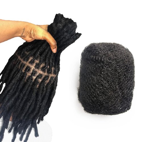 FAMILOCS 18 Inch 50g Tight Afro Kinky Bulk 100% Human Hair for Dreadlock Extensions Locs Repair Braids and Twists Bleachable and Dyeable