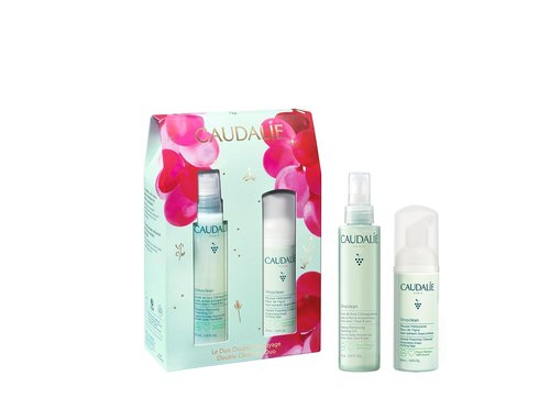 Caudalie Vinoclean Duo Gift Set - Makeup Removing Cleansing Oil 75 mL & Instant Foaming Cleanser 50 mL
