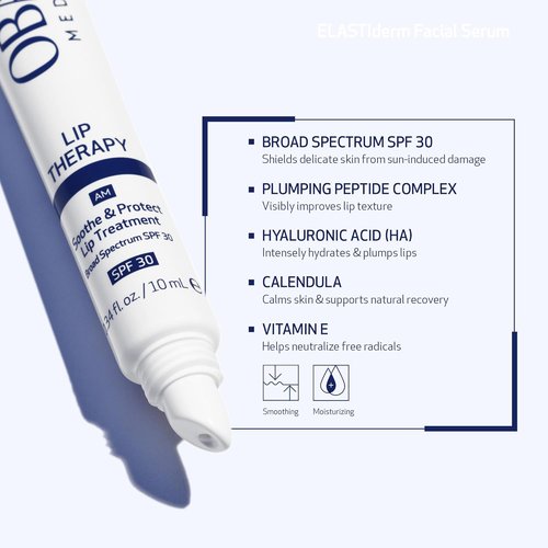 Obagi Lip Therapy SPF 30 - Soothe & Protect Lip Balm with Hyaluronic Acid & Vitamin E - 0.34 oz