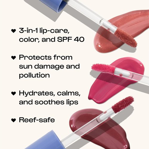 Alleyoop Sun Serum Lip Oil SPF 40 - Hydrating Tinted Lip Oil with Sunscreen for Smooth, Cracked Lips | Vegan, Travel-Friendly Whirlwind