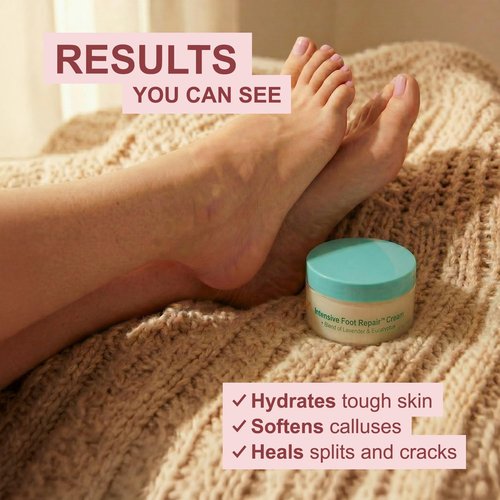 Kerasal Intensive Foot Repair Cream - Lactic Acid & Lavender for Deep Moisturization | 4 oz