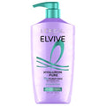L'Oreal Paris Elvive Hyaluron + Pure 72H Shampoo - Clarifying Formula for Oily Hair, 28 Fl Oz