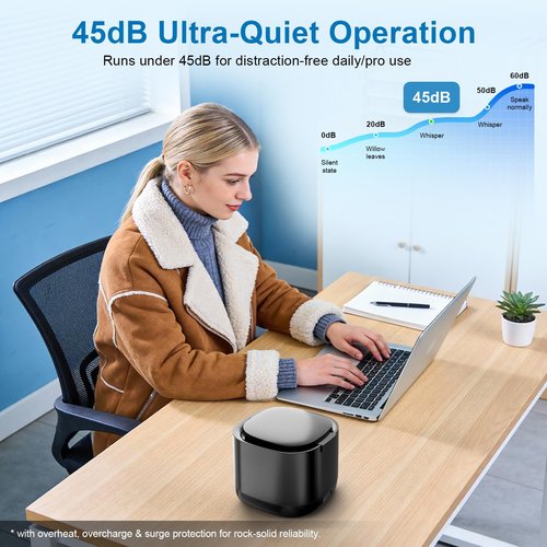 OnBeam Ultrasonic Retainer Cleaner, 45kHz Retainer Cleaner Machine 4000mAh for Denture, Night Guard, Mouth Guard, Aligner, Brace 24W Dental Cleaning Pod with 4 UV Lights, 200ml Multiple Cleaning Modes