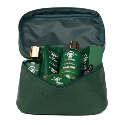 Father's Day Spa Gift for Men - Luxury 32Piece Shea Butter Bath & Beard Gift Set for Men Bath & Body Care Kit for Him with Beard Wax | Christmas, Valentine's Day, Birthday, Relaxation Gift Set for Dad