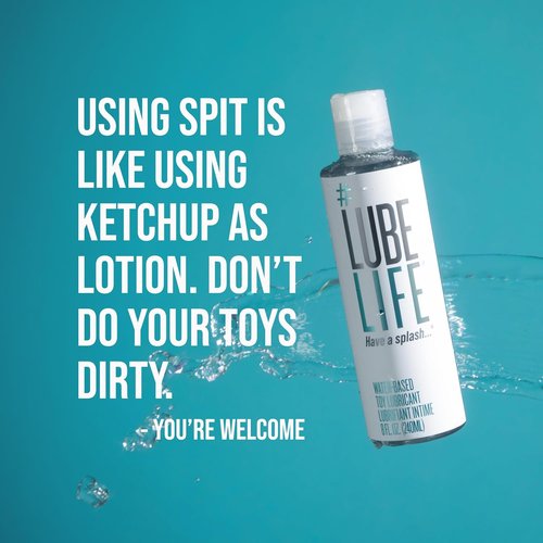 LubeLife Water-Based Lubricant - Toy-Safe Personal Lube for Men, Women & Couples | Travel Size, 8 Fl Oz