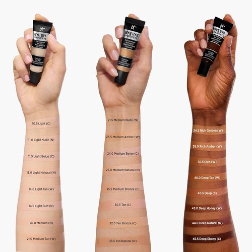 IT Cosmetics Bye Bye Under Eye Concealer - Water-Resistant 24H Full Coverage for Dark Circles - 0.4 fl oz