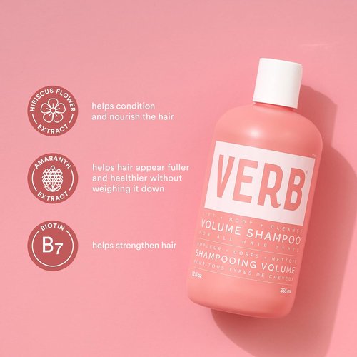VERB Volume Shampoo - Gently Cleanses & Lifts Flat Hair - Sulfate, Paraben & Gluten Free
