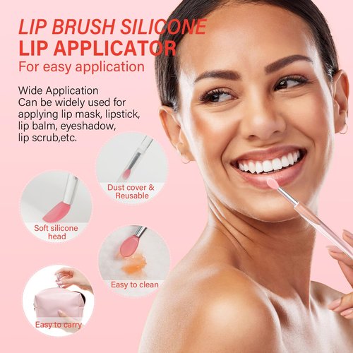 Skiennix Lip Mask Set - 4 Pcs Overnight Lip Care Gift for Women & Teens | Hydrating Shea Butter & Vitamin C