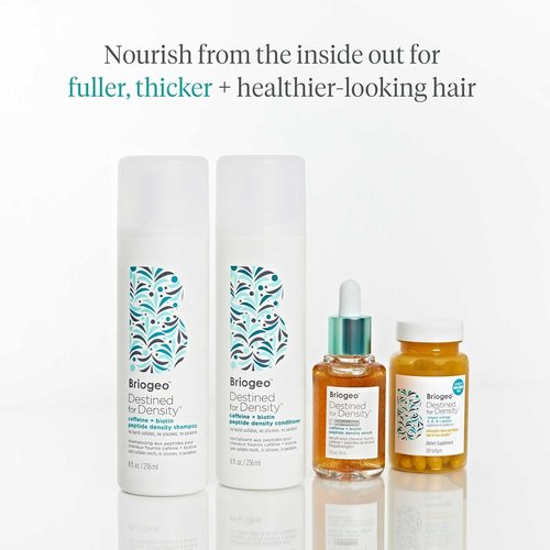 Briogeo Destined For Density Shampoo & Conditioner Duo - Boosts Thickness & Volume for Fine Hair | Sulfate-Free, Vegan
