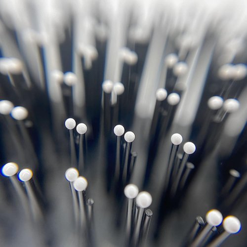 Phillips Brush Co Light Touch 8 Hair Brush - Black Detangling Brush with Twin Beaded Nylon Bristles