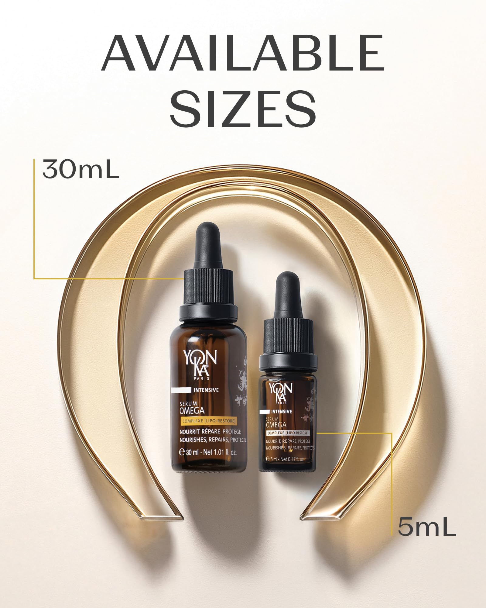 YONKA PARIS Serum Omega | Oil in Serum for Dry Sensitive Skin | Omegas 3 6 9 Lipo Restore Complex | Nourishes and Soothes Reactive Skin | Vegan Dermatologist Tested | Travel Size | 0.16 Fl Oz