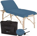 Earthlite Portable Massage Table Package - Avalon with Reiki Endplate, Premium Flex-Rest Face Cradle & Strata Cushion (30”x73”)