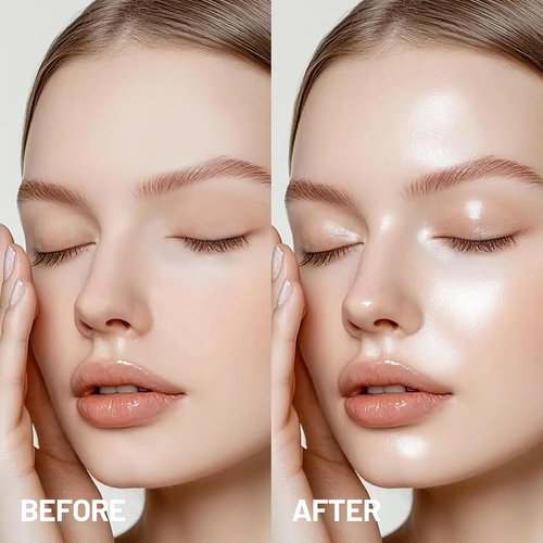 HOSAILY Pearl White Highlighter Stick - Multi-Use Waterproof Balm for Dewy Glass Skin Glow