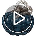 Blue Glass Pumpkin Decor for Fall Halloween Thanksgiving Table Centerpiece - Farmhouse Style
